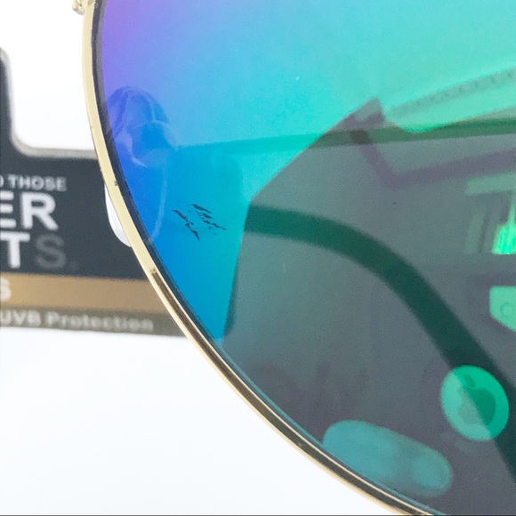 Men's Foster Grant Gold Metal Mirrored Sunglasses - Picture 7 of 8